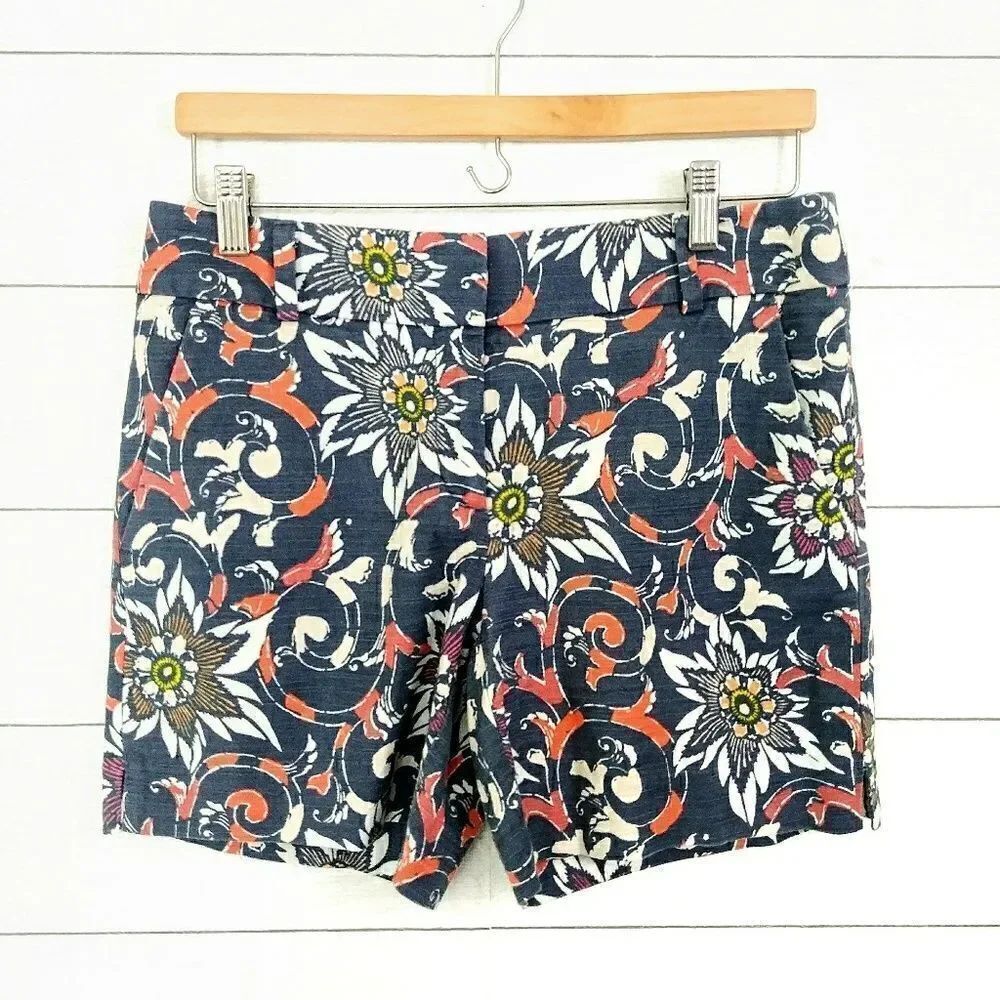 Ann Taylor Loft The Riviera Shorts Floral 2 Blie